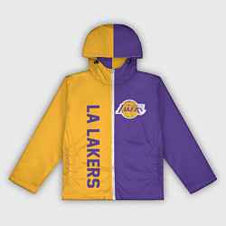 Ветровка с капюшоном женская LA LAKERS, цвет: 3D-белый