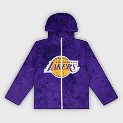 Ветровка с капюшоном женская LA LAKERS, цвет: 3D-белый