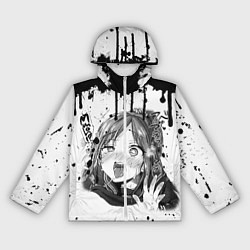 Ветровка с капюшоном женская АХЕГАО, цвет: 3D-белый