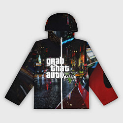 Ветровка с капюшоном женская Grand Theft Auto V, цвет: 3D-белый