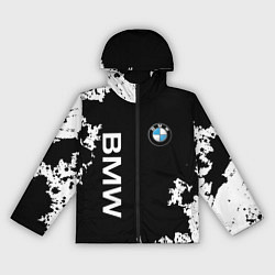 Ветровка с капюшоном женская BMW, цвет: 3D-черный