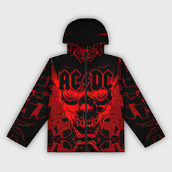 Ветровка с капюшоном женская ACDC, цвет: 3D-черный