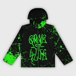 Ветровка с капюшоном женская GROVE STREET GTA, цвет: 3D-черный