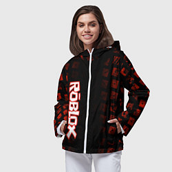 Ветровка с капюшоном женская Roblox, цвет: 3D-белый — фото 2