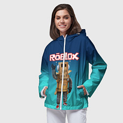 Ветровка с капюшоном женская ROBLOX, цвет: 3D-белый — фото 2