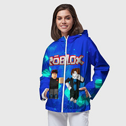 Ветровка с капюшоном женская ROBLOX, цвет: 3D-белый — фото 2