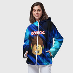 Ветровка с капюшоном женская ROBLOX, цвет: 3D-белый — фото 2