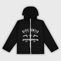 Ветровка с капюшоном женская DMC, цвет: 3D-белый