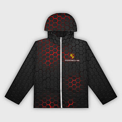 Ветровка с капюшоном женская PORSCHE, цвет: 3D-белый