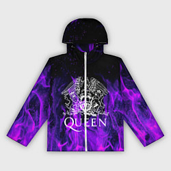 Ветровка с капюшоном женская QUEEN, цвет: 3D-белый
