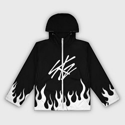 Ветровка с капюшоном женская Stray Kids, цвет: 3D-белый