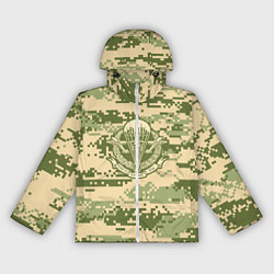 Ветровка с капюшоном женская ВДВ СССР, цвет: 3D-белый