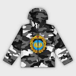 Ветровка с капюшоном женская ВДВ, цвет: 3D-черный