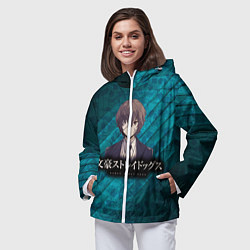 Ветровка с капюшоном женская Bungou Stray Dogs, цвет: 3D-белый — фото 2