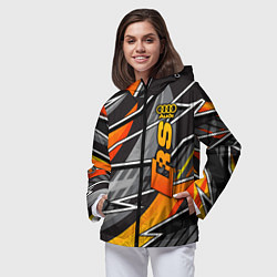 Ветровка с капюшоном женская Audi RS, цвет: 3D-черный — фото 2