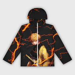 Ветровка с капюшоном женская KIMETSU NO YAIBA, цвет: 3D-белый