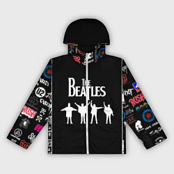 Ветровка с капюшоном женская Beatles, цвет: 3D-белый