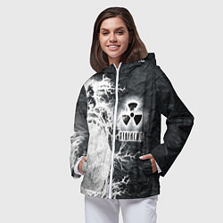 Ветровка с капюшоном женская Сталкер, цвет: 3D-белый — фото 2