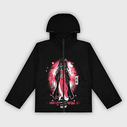 Ветровка с капюшоном женская KIMETSU NO YAIBA, цвет: 3D-черный