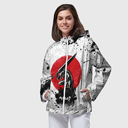 Ветровка с капюшоном женская BERSERK, цвет: 3D-белый — фото 2