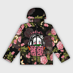Ветровка с капюшоном женская KIMETSU NO YAIBA, цвет: 3D-черный