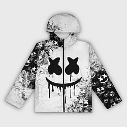 Ветровка с капюшоном женская Marshmello, цвет: 3D-черный