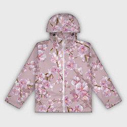 Ветровка с капюшоном женская САКУРА, цвет: 3D-белый