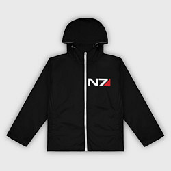 Ветровка с капюшоном женская MASS EFFECT N7, цвет: 3D-белый