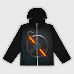 Ветровка с капюшоном женская HALF-LIFE, цвет: 3D-белый