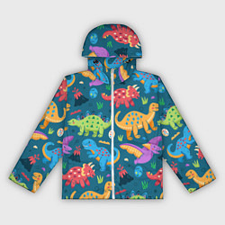 Женская ветровка Арт с динозаврами