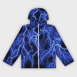 Ветровка с капюшоном женская МОЛНИЯ NEON, цвет: 3D-белый