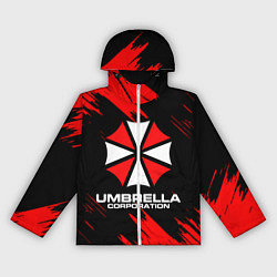 Ветровка с капюшоном женская Umbrella Corporation, цвет: 3D-белый
