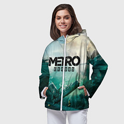 Ветровка с капюшоном женская METRO EXODUS, цвет: 3D-белый — фото 2