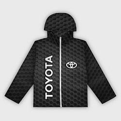 Ветровка с капюшоном женская TOYOTA, цвет: 3D-белый