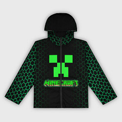 Ветровка с капюшоном женская Minecraft, цвет: 3D-черный