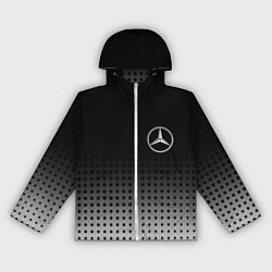 Ветровка с капюшоном женская Mercedes-Benz, цвет: 3D-белый