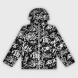 Ветровка с капюшоном женская GRAFFITI, цвет: 3D-белый