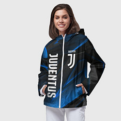Ветровка с капюшоном женская JUVENTUS, цвет: 3D-белый — фото 2