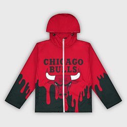 Ветровка с капюшоном женская Chicago Bulls, цвет: 3D-белый