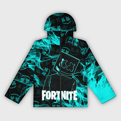 Ветровка с капюшоном женская Fortnite Marshmello, цвет: 3D-черный