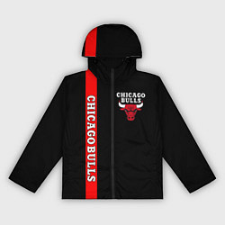 Ветровка с капюшоном женская CHICAGO BULLS, цвет: 3D-черный