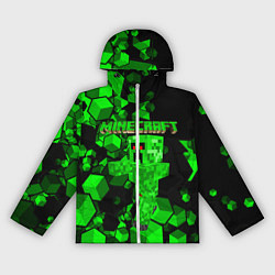 Ветровка с капюшоном женская Minecraft, цвет: 3D-белый