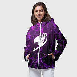 Ветровка с капюшоном женская Fairy Tail, цвет: 3D-белый — фото 2