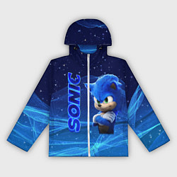 Ветровка с капюшоном женская Соник, цвет: 3D-белый