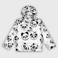 Ветровка с капюшоном женская Панды, цвет: 3D-белый