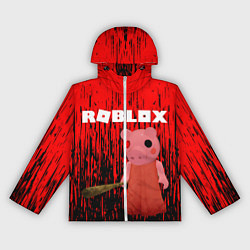Ветровка с капюшоном женская Roblox Piggy, цвет: 3D-белый