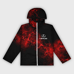 Ветровка с капюшоном женская LEXUS, цвет: 3D-белый