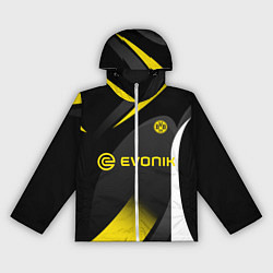 Ветровка с капюшоном женская BORUSSIA DORTMUND, цвет: 3D-белый