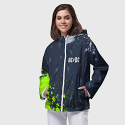 Ветровка с капюшоном женская AC DС, цвет: 3D-белый — фото 2