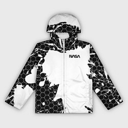 Ветровка с капюшоном женская NASA, цвет: 3D-белый